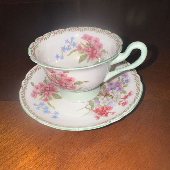 Vintage Rare Shelley China Porcelain 13512 Cup & Saucer - Picture 2 of 5